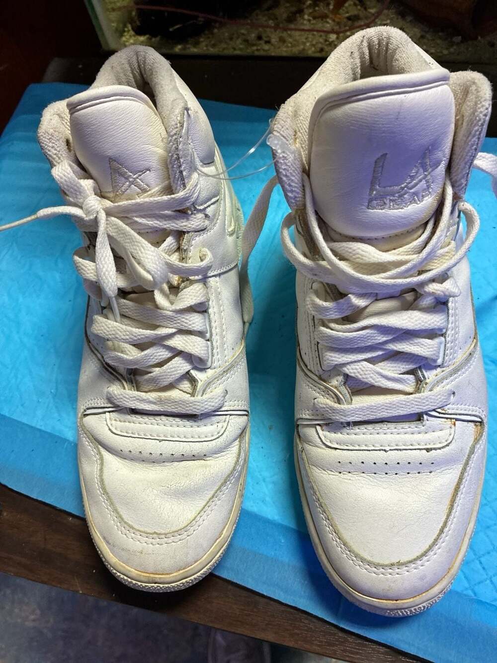 Vintage L.A. Gear High Top Sneakers White Women's Size 8.5